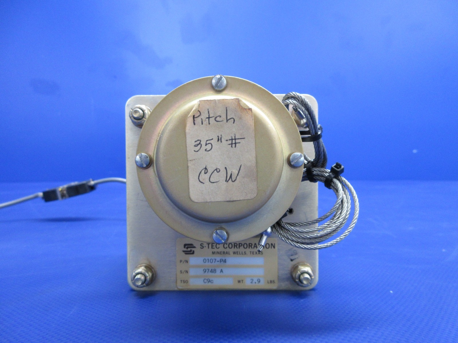 Cessna 182 / 182H S-TEC Corporation Autopilot Pitch Servo 10107-P4 (0126-444)