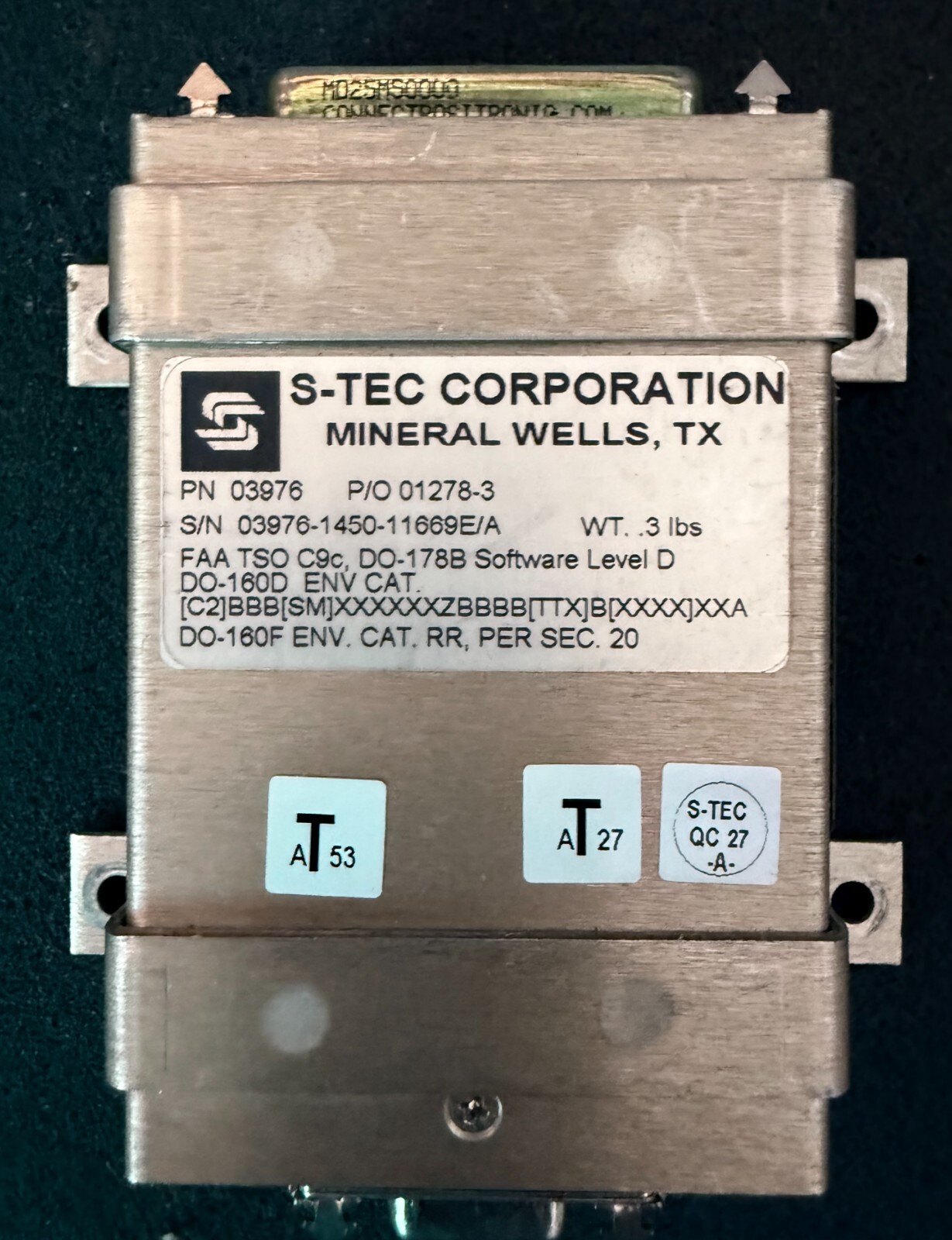 03976 – S-TEC Corporation Roll Steering Converter – Used Part