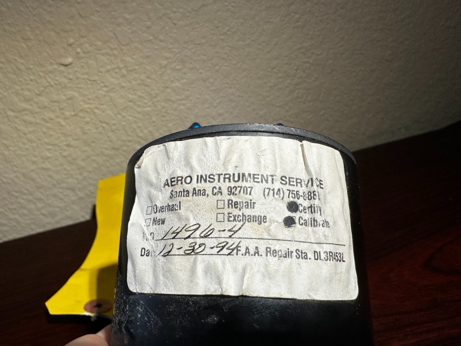 United Instruments 6533-1 manifold pressure / fuel flow guaranteed 30 days