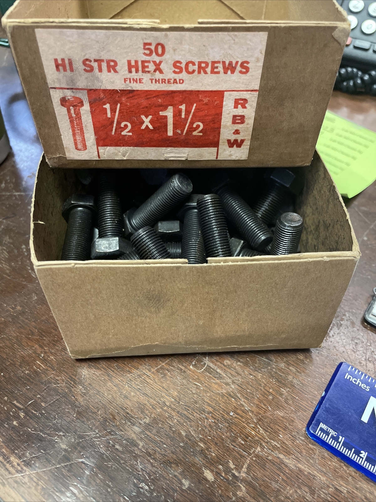 Russell, Burdsall & Ward Bolt And Nut Company HI STR HEX SCREWS 1/2 x 1 1/2
