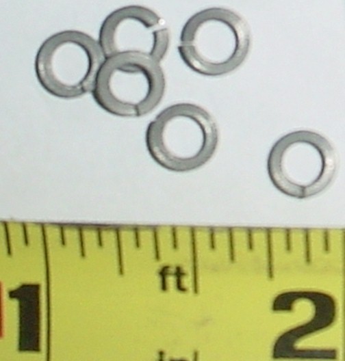 200 ea #6 x .036 Thick Alloy Steel Lock Washers