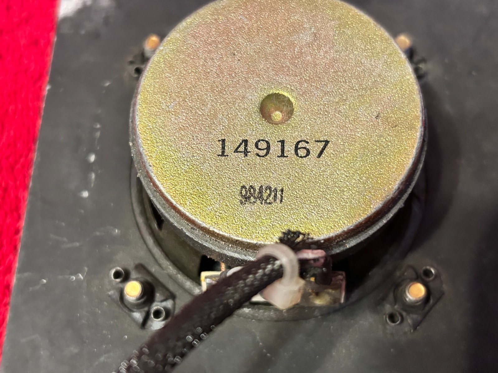 AIRPLANE AVIATION 2 3/4 IN SPEAKER WITH MOUNT PLATE P/N 149167