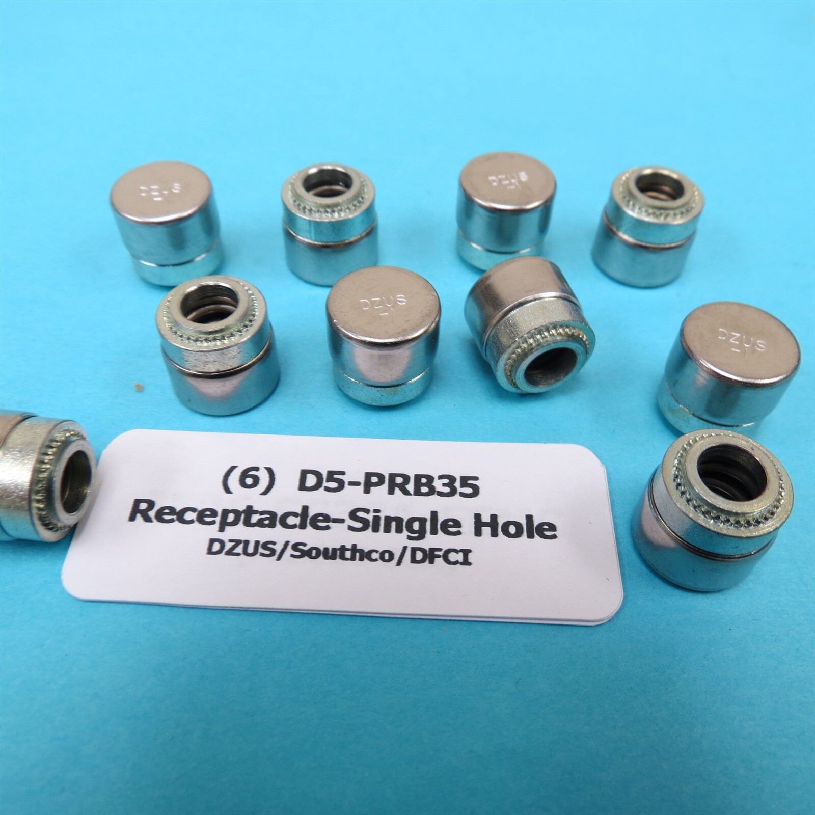 10 ea Dzus Sealed Rear Press-In Receptacles DFCI 1219-PS3-1Z3C Southco D4-SPS3-1