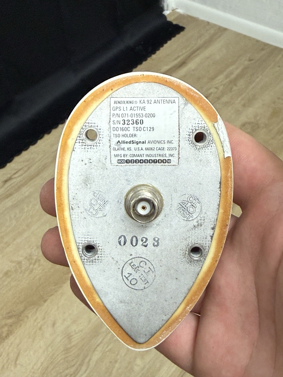 Bendix King Comant KA 92 Antenna GPS L1 Active, P/N: 071-01553-0200