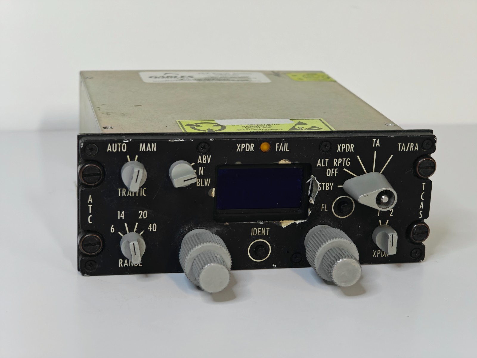 Gables G7130-02 XPDR/TCAS Control Head – AS REMOVED