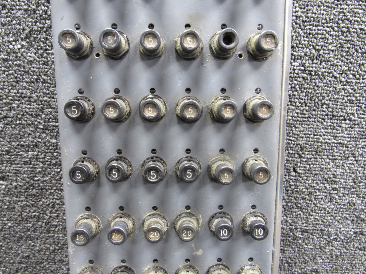 5618029-41 Cessna 421C Upper Center Circuit Breaker Panel Assembly with Breakers