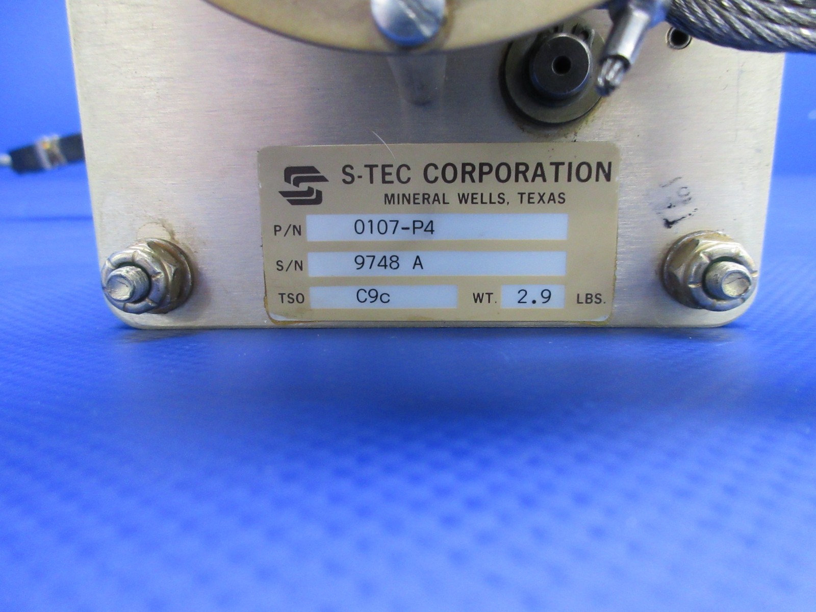 Cessna 182 / 182H S-TEC Corporation Autopilot Pitch Servo 10107-P4 (0126-444)