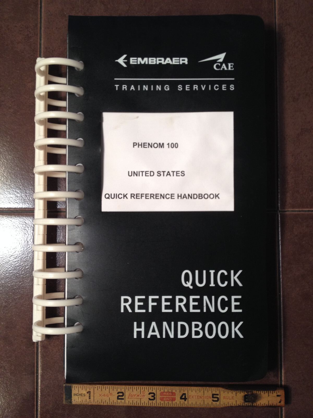 Embraer Phenom 100 QRH Quick Reference Handbook, United States.