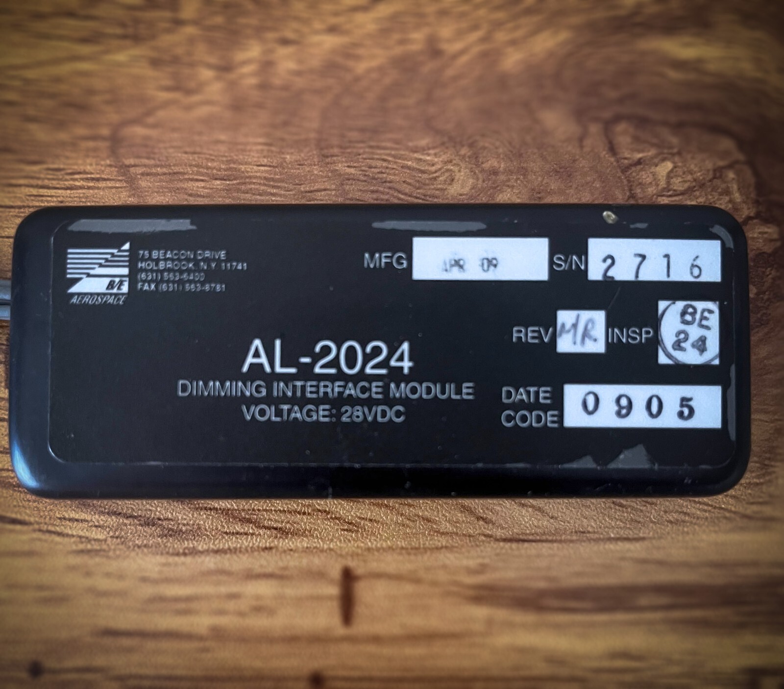 Dimming Interface Module PN: AL-2024 Voltage 28VDC (Aircraft Parts)
