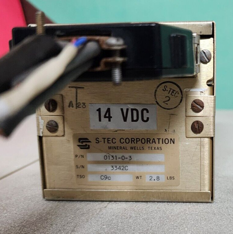 P/N:0131-0-3 S-Tec Corporation Autopilot Head Unit (volts:14)