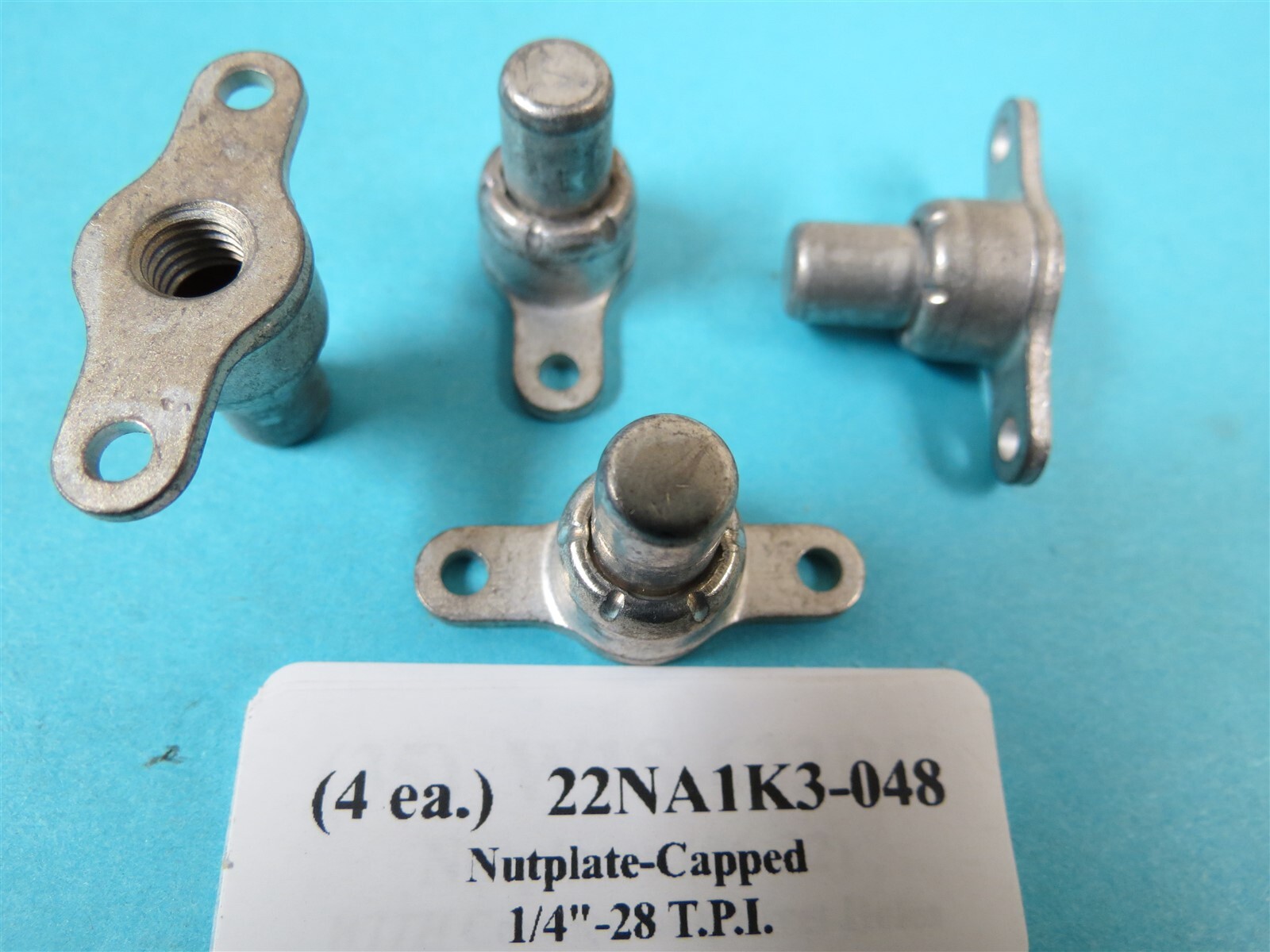 1/4”-28 High Capped 2-Lug Nutplate 22NA1K3-048 Hawker Beechcraft Aircraft (4)