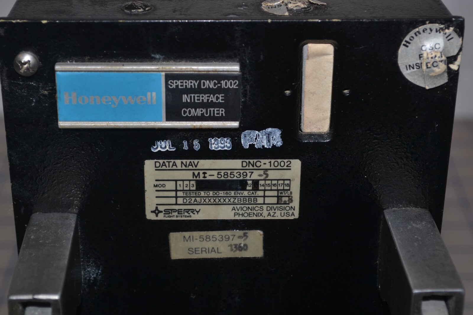 Honeywell Sperry DNC-1002 Data Nav Interface Computer – Untested