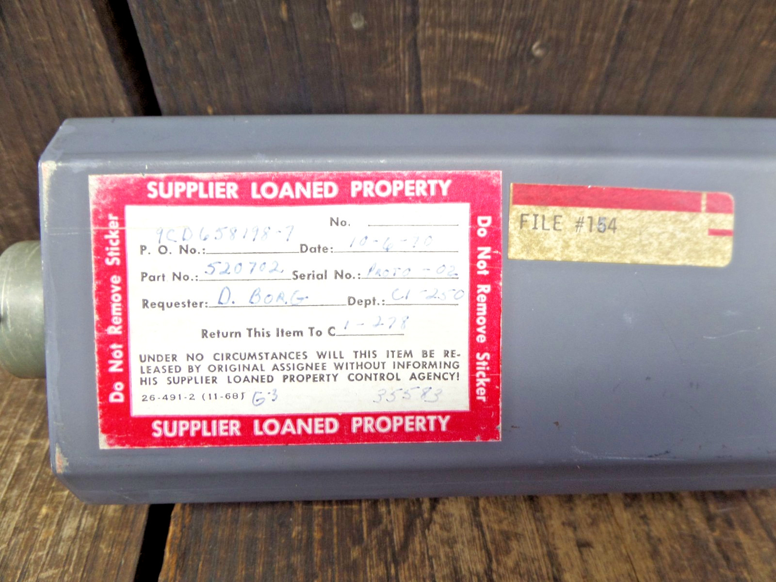 Weston Indicator Surface Position 520702 Aircraft Prototype 02 *NOT TESTED AS-IS