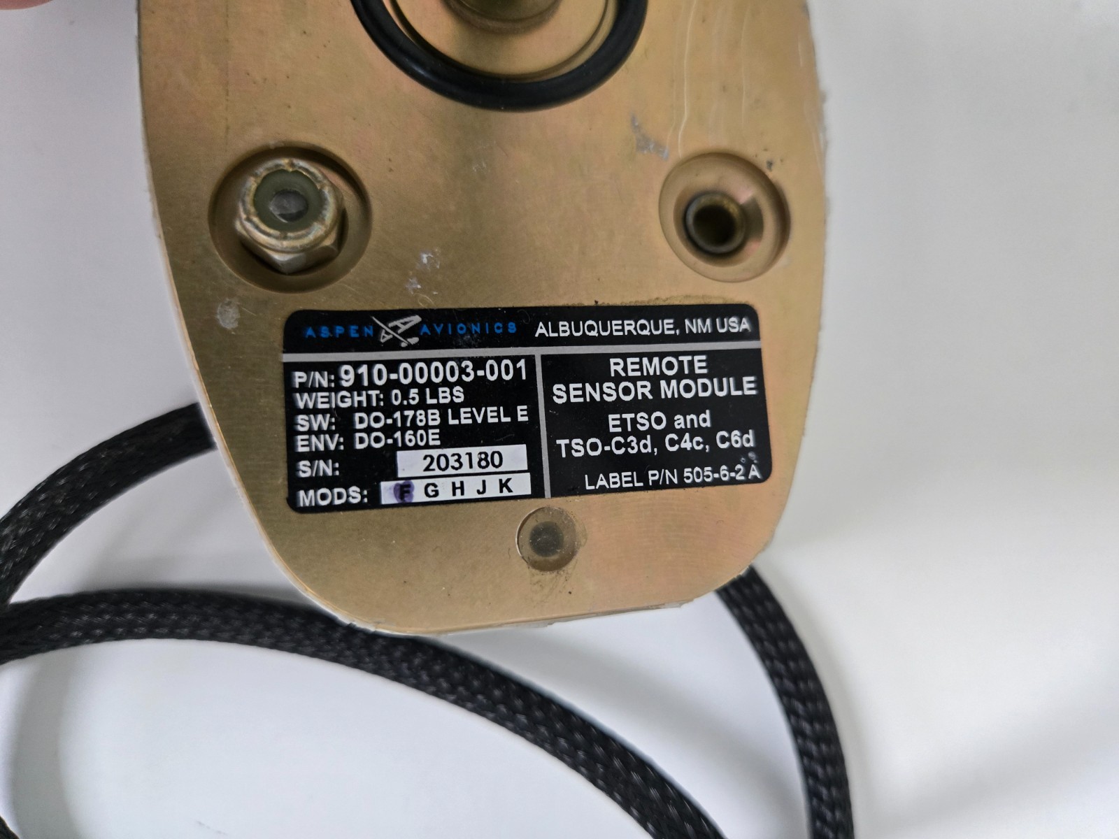 Aspen EFD1000, Autopilot Adapter, Configuration Module, Remote Sensor