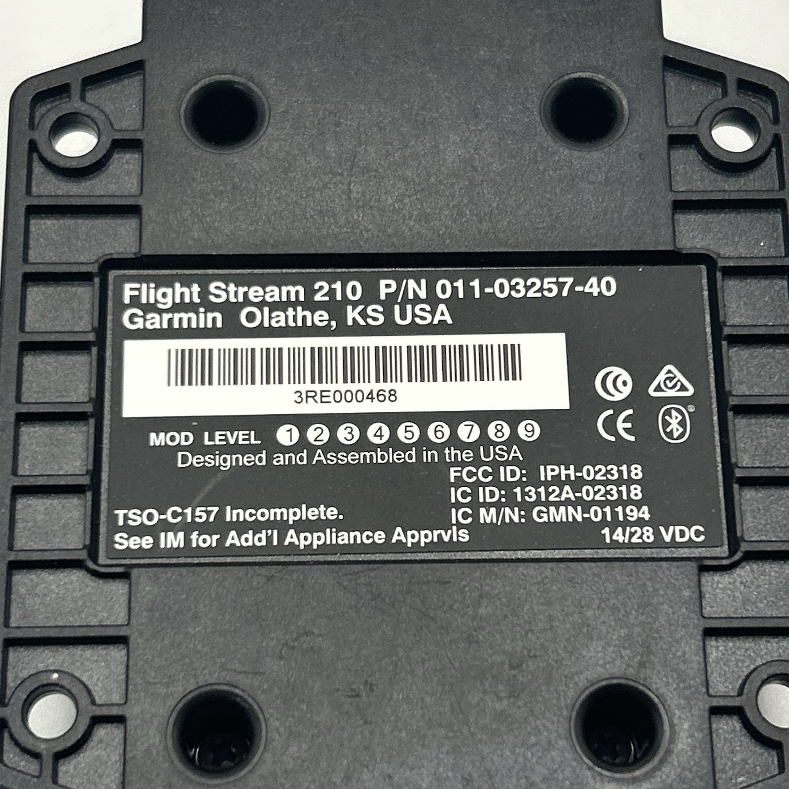 Garmin Flight Stream 210 14/28v 011-03257-40 w/ FAA 8130 WORKING