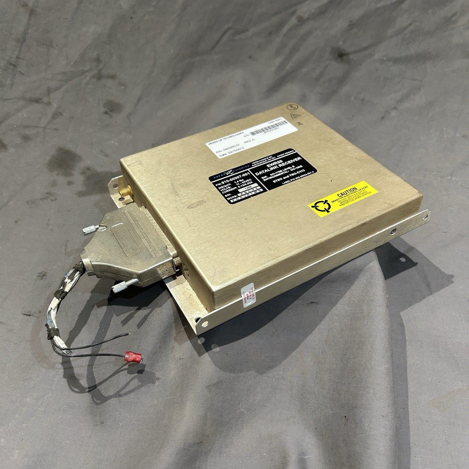 910-00007-001 Aspen Avionics EWR-50 Datalink Receiver Unit (Volts: 11-32)