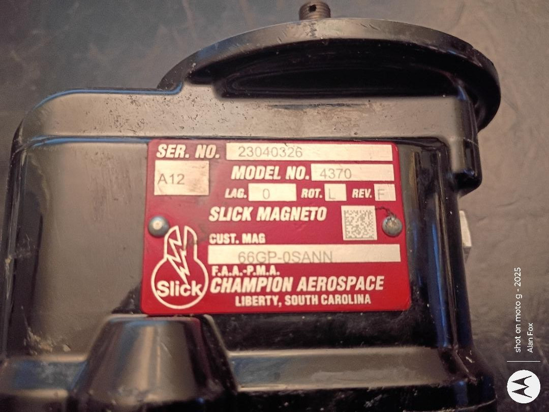 Slick magneto 4370- 500 hours since new in 2023