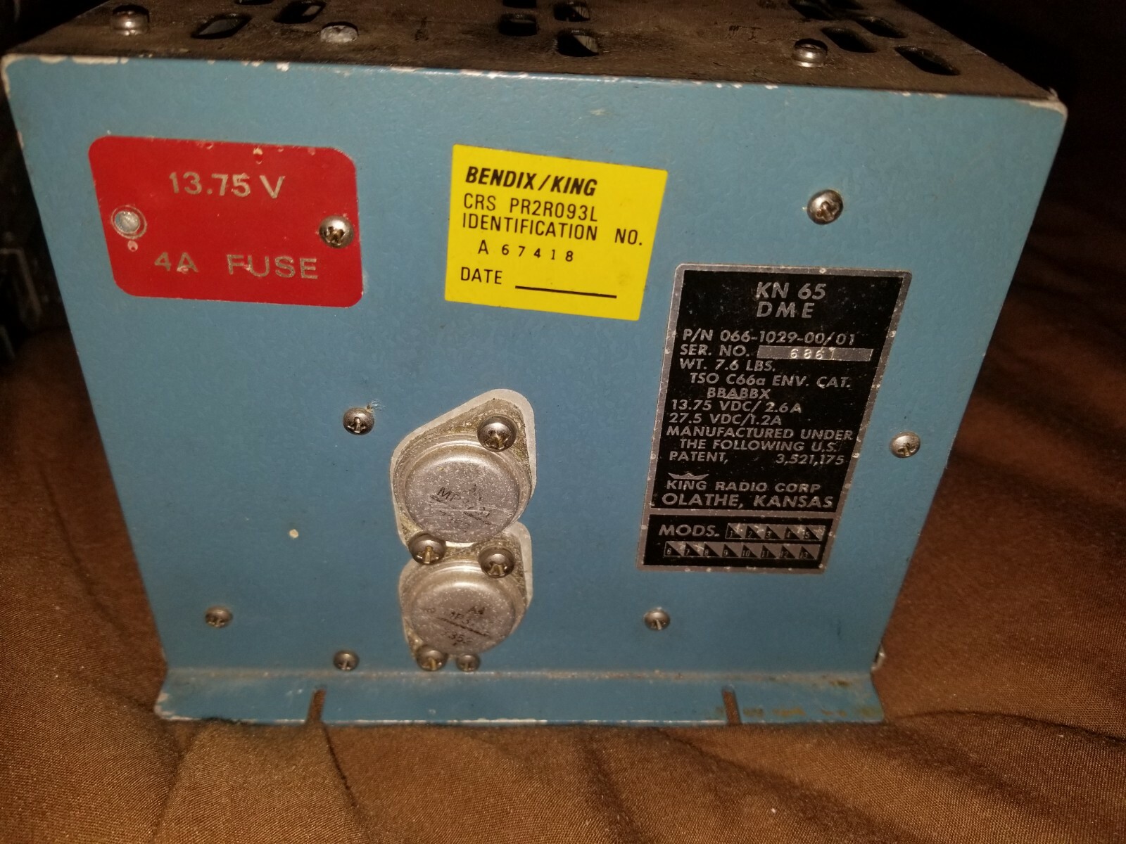 Bendix King KI 265 DME Indicator & KN 65 DME TSO 066-3018-00 & 066-1029-00 / 01