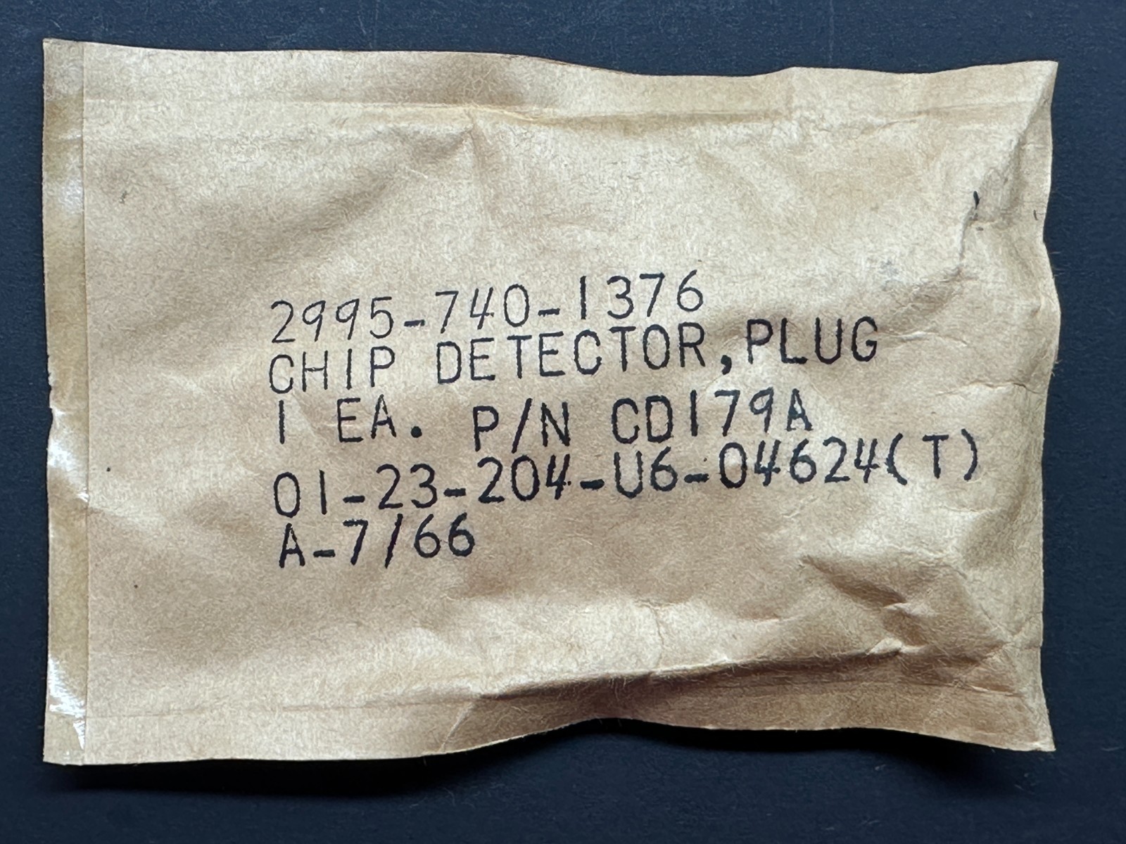 Pratt & Whitney R-985 Recip Eng Chip Detector Plug P/N CD179A New DHC-2 Beech 18