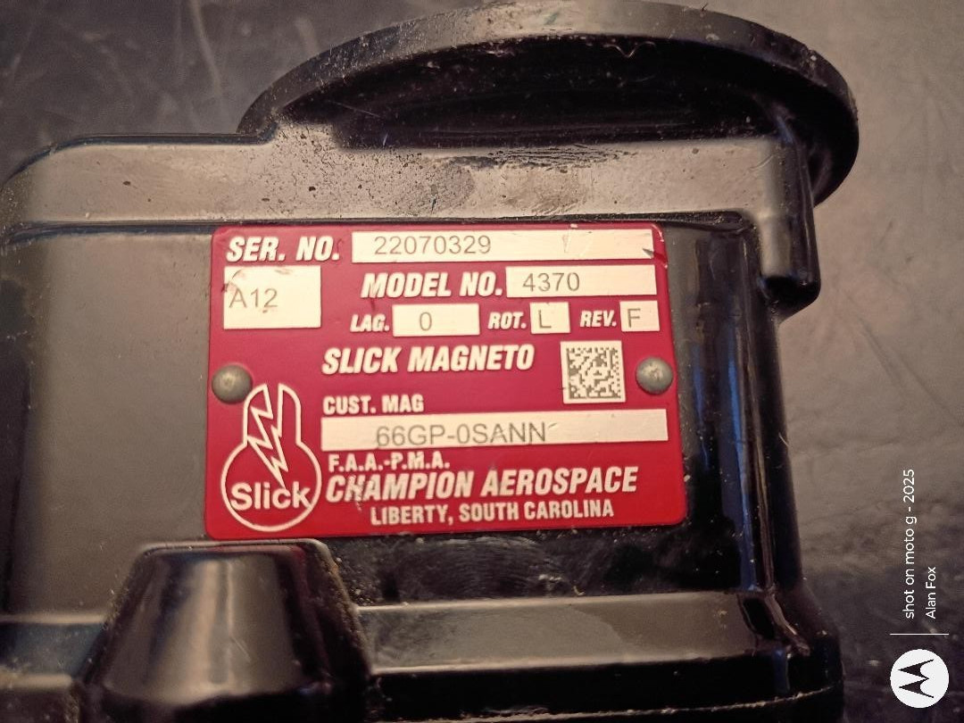 Slick magneto 4370- 500 hours since new in 2022