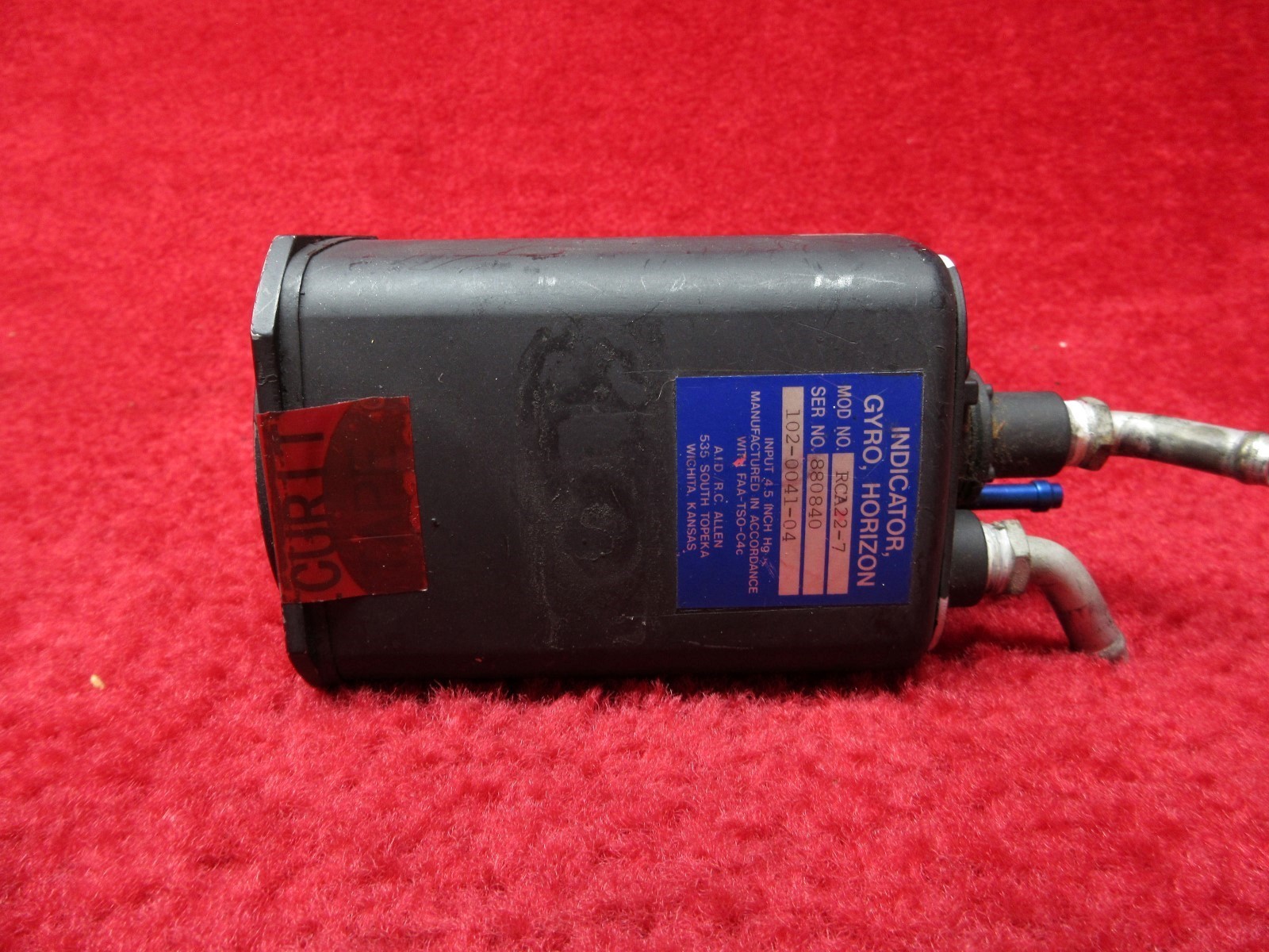 A.I.D./R.C. Allen RCA22-7 Horizon Gyro Indicator PN 102-0041-04