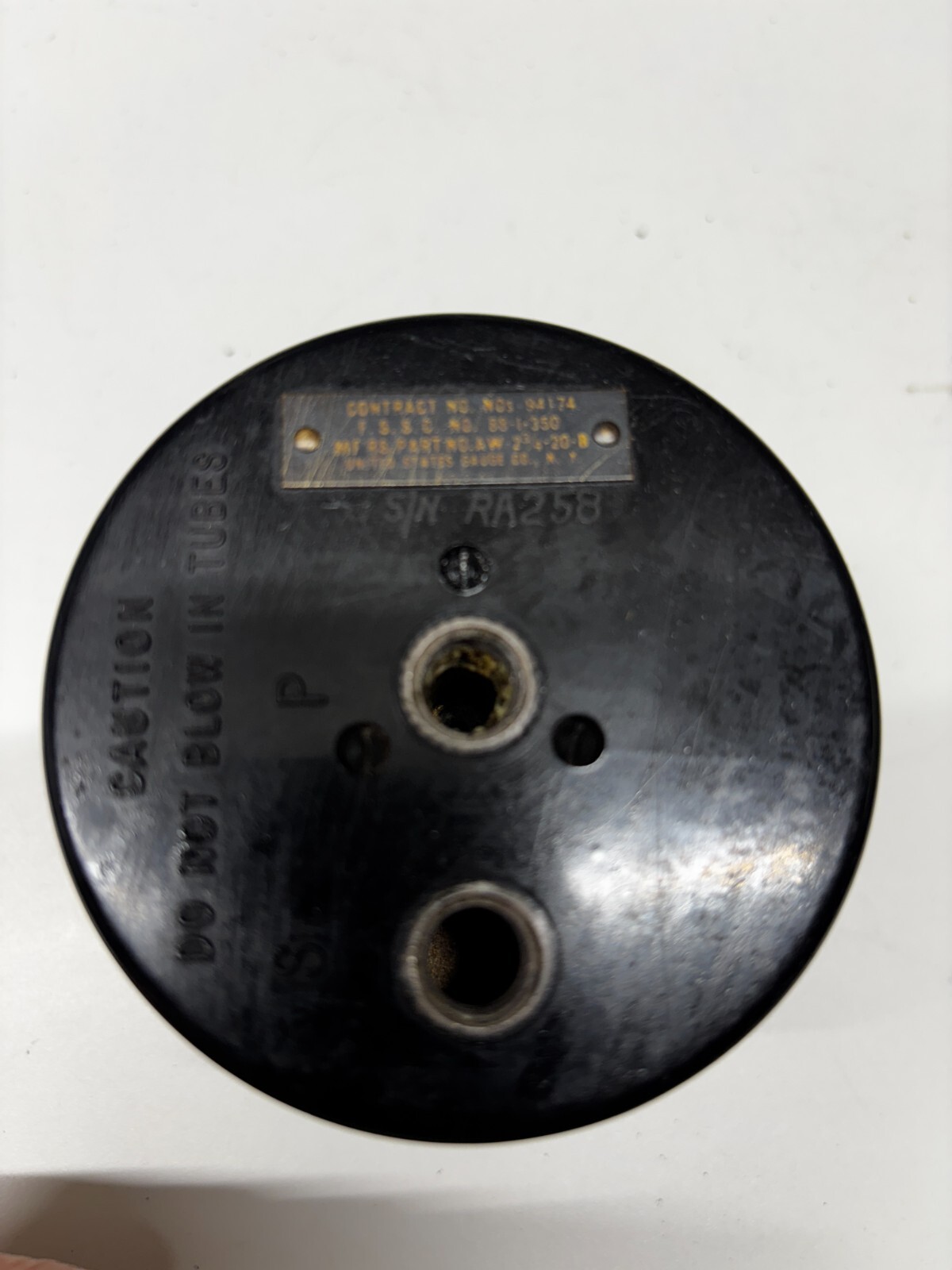 US. Gauge WW2 Airspeed Indicator PN AW-2 3/4-20-B, 0-430 Kts