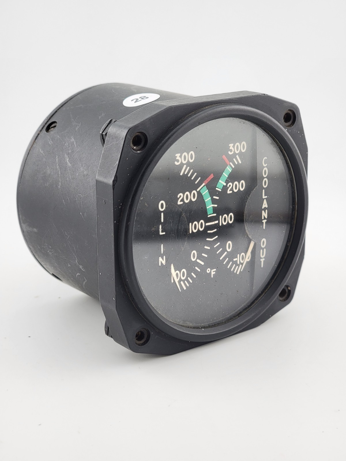 Vintage Unissued Type AN 5795-6 Dual Temperature Guage By Electric Auto Lite Co.
