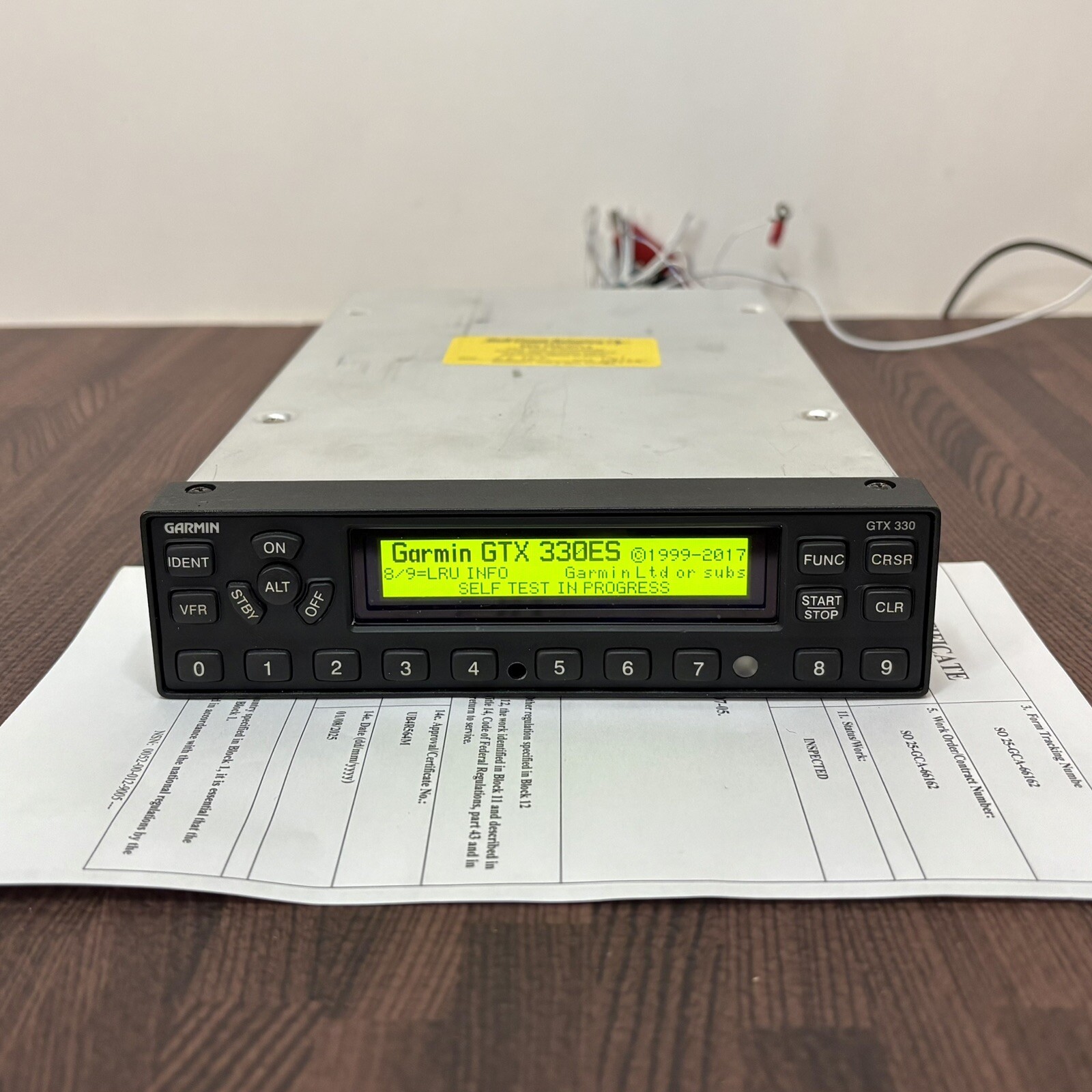GARMIN GTX 330ES ADS-B TRANSPONDER PN 011-00455-60 With New FAA 8130-3 Form