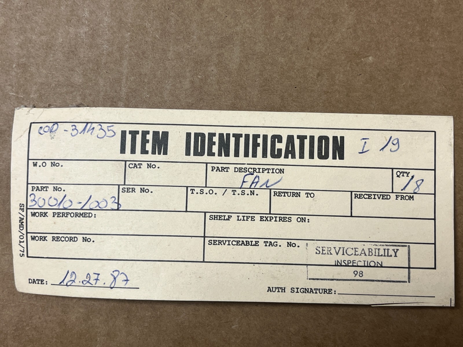 Bell Helicopter UH-1 Huey Axial Fan Impeller Lucas Aerospace P/N 30010-1003 New