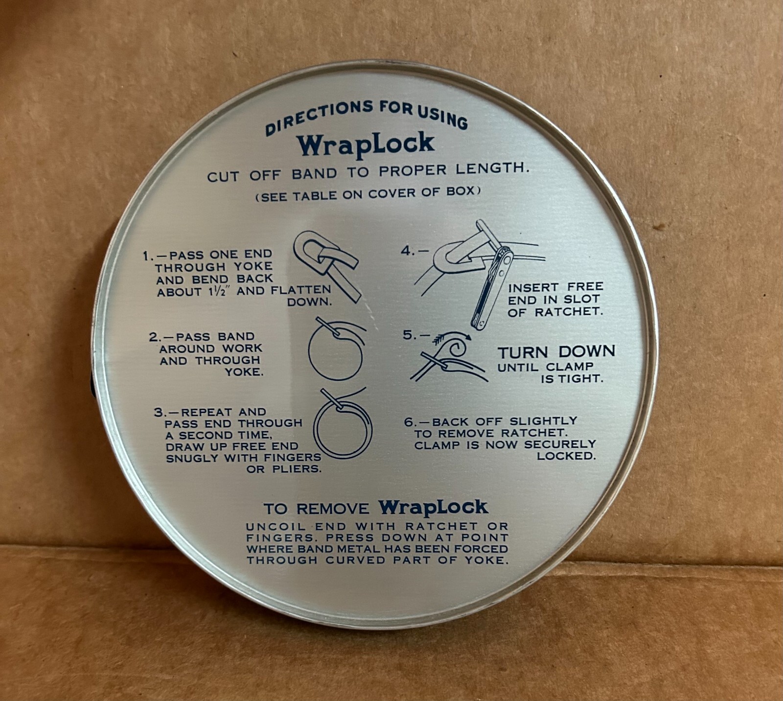 NEW GS10012 WrapLock Clamp Banding Kit Tin Galvanized Steel 1/2″ x 100′ Vintage