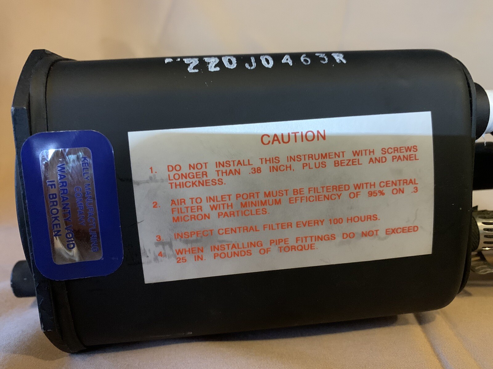 RC Allen Attitude Indicator Gyro Horizon P/N 102-0041-04 RCA22-7 SN 220JR0235
