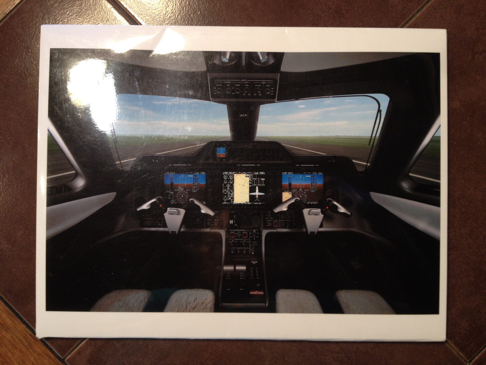 Enbraer Phenom 100 Instrument Panel Poster