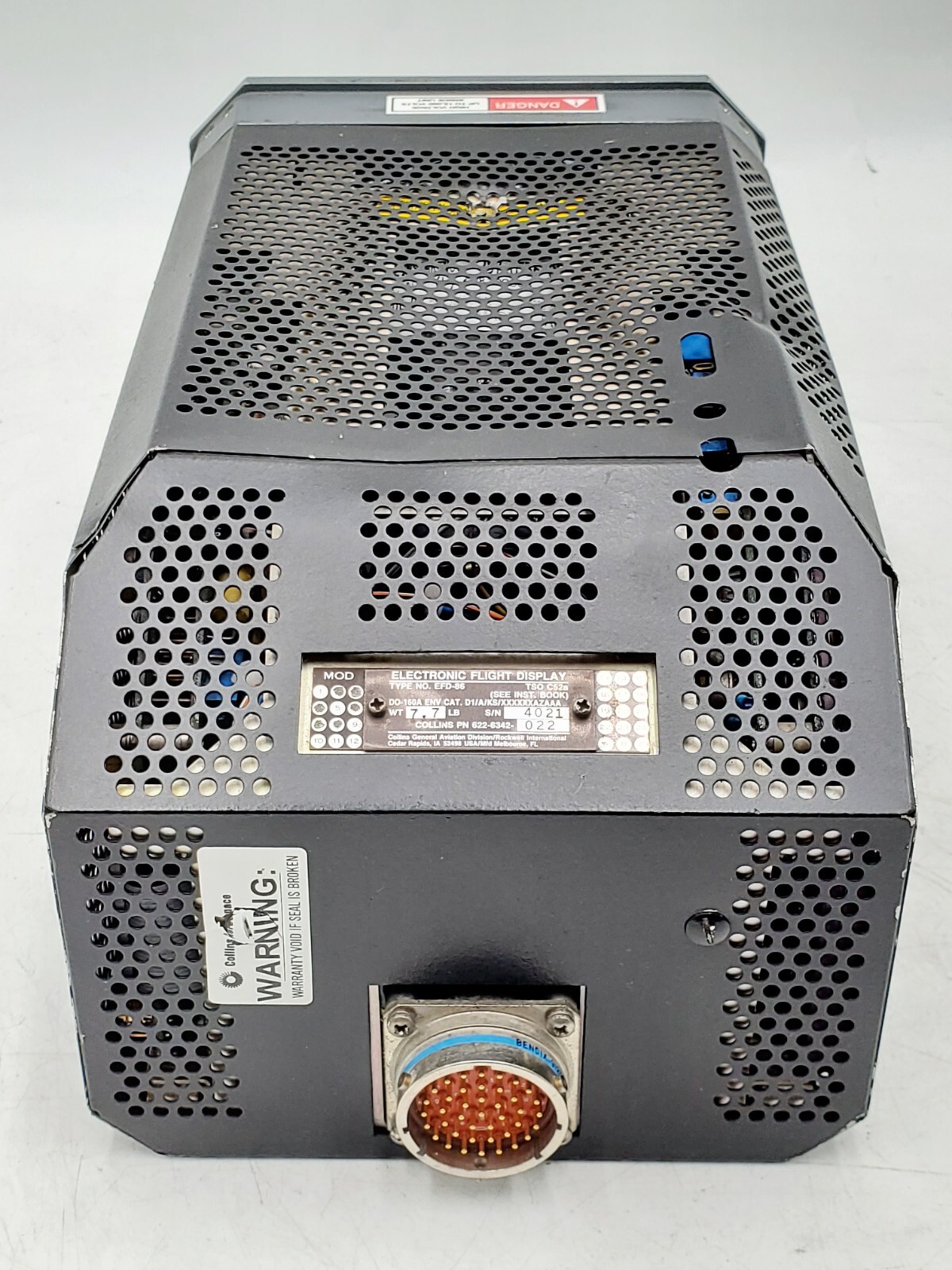 Collins EFD- 86 Electronic Flight Display PN: 622-6342-022