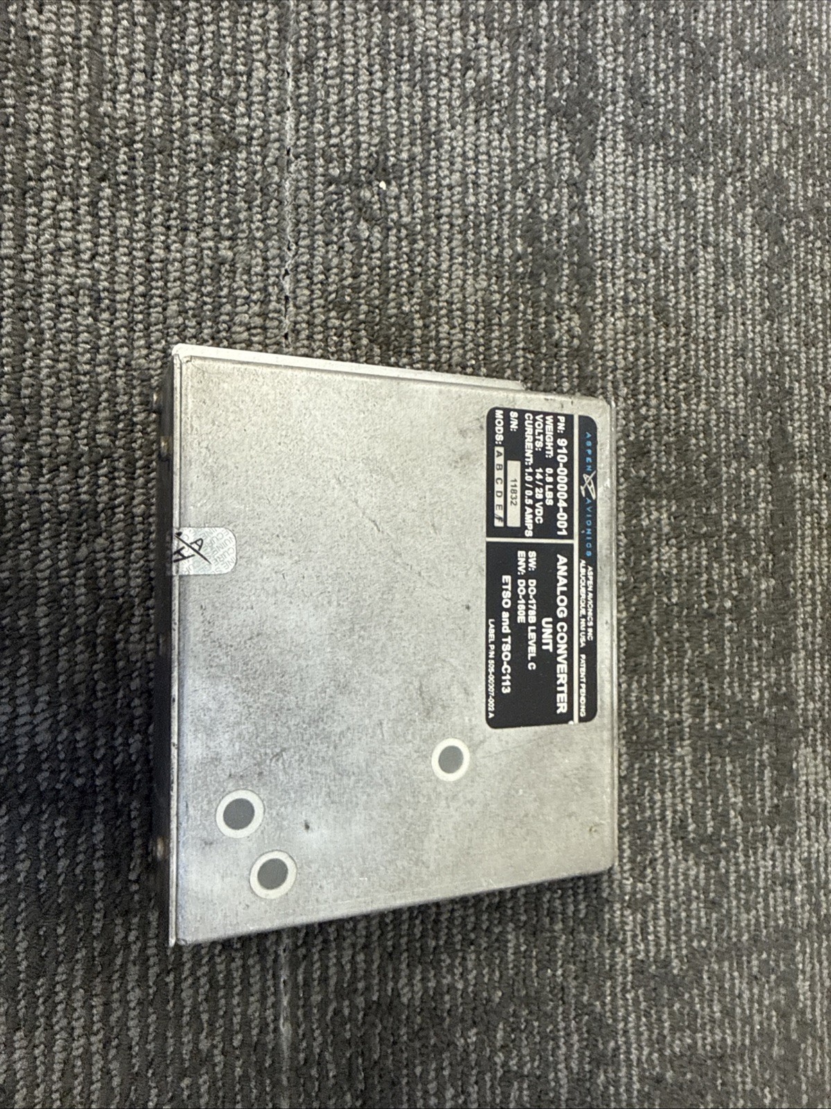 Aspen Avionics, Inc. Analog Converter Unit P/N: 910-0004-001 (14/28V)