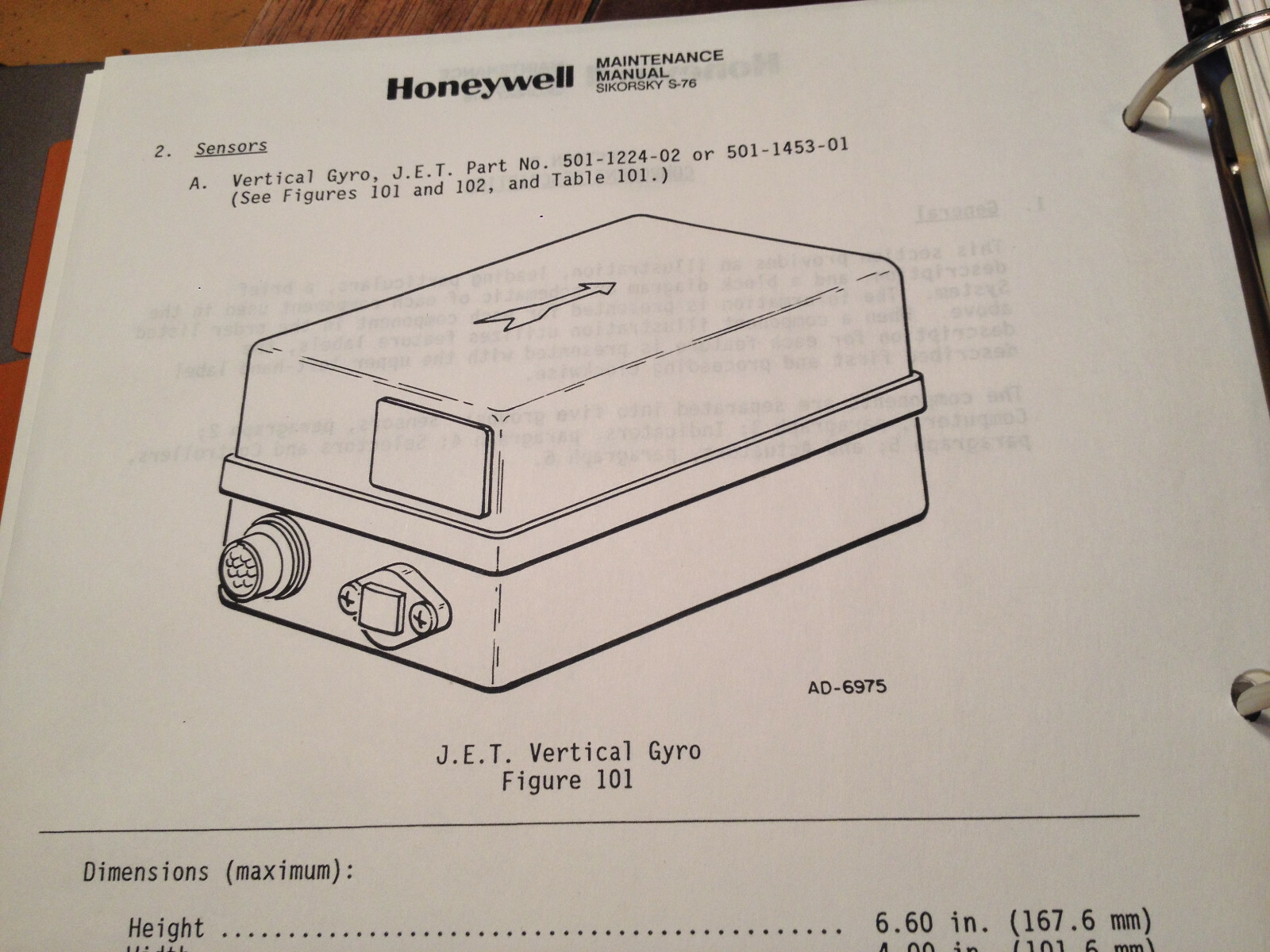 Honeywell SPZ-7000 AFCS in Sikorsky S-76A, S-76B, S-76A Arriel MaintenanceManual
