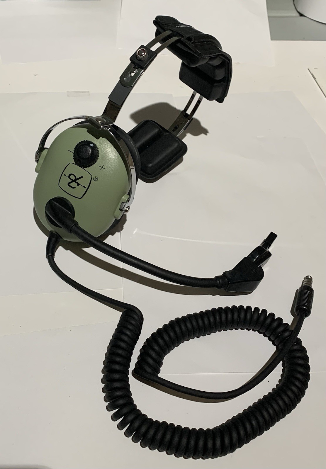 David Clark 40523G-01 Headset with Microphone, Single Ear, UNTESTED