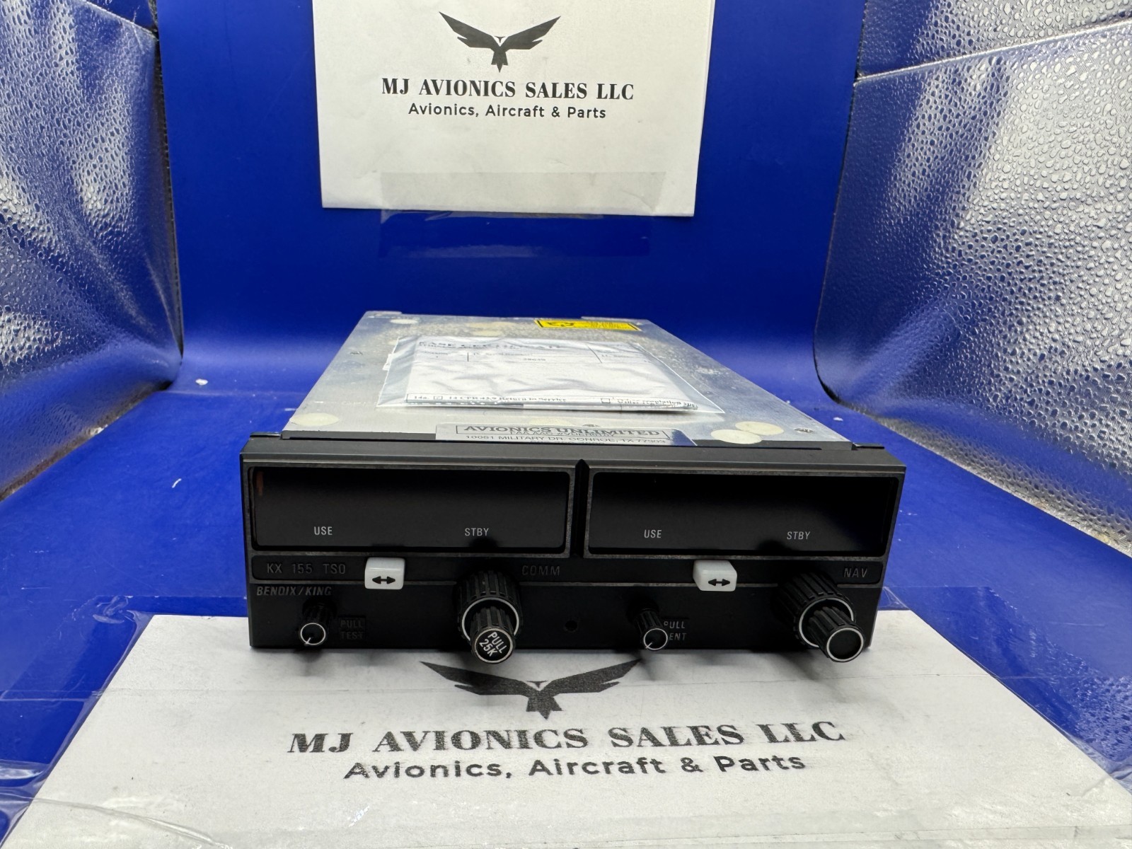 BENDIX/KING KX 155 P/N 069-1024-42 14VDC WITH GLIDE/SLOPE WITH FAA FORM 8130-3
