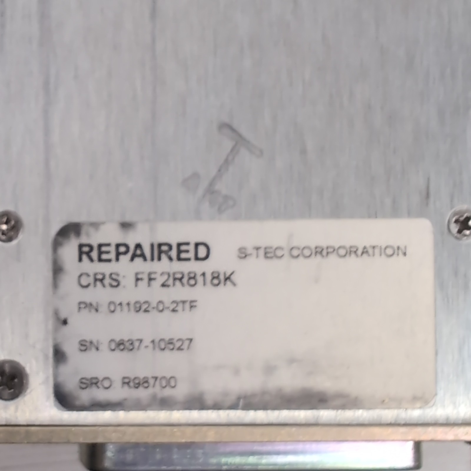 S-TEC 55 AUTOPILOT P/N: 01192-0-2TF