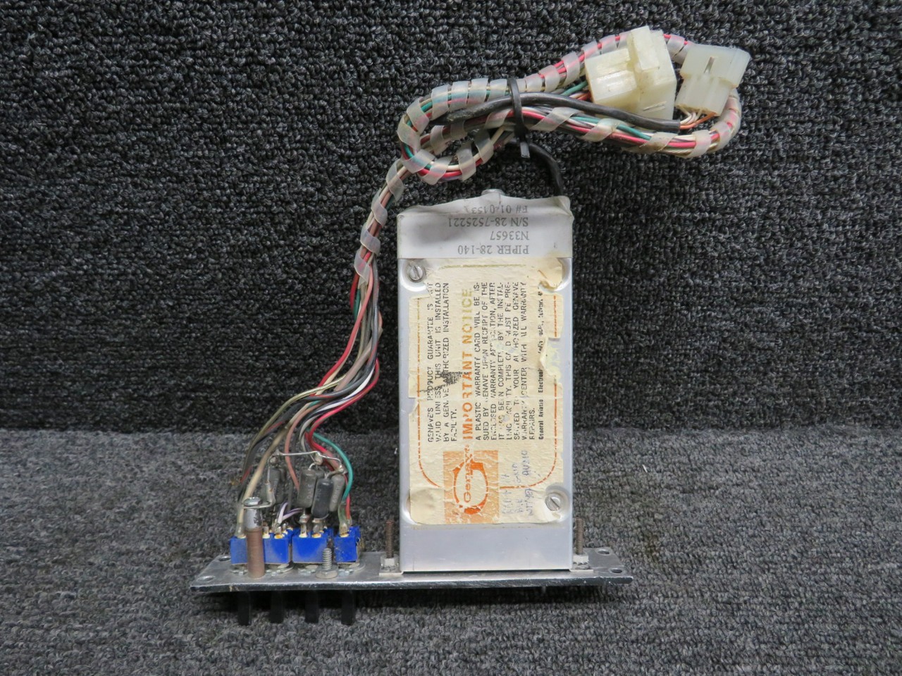 Delta 303 Genave Marker Beacon Receiver with Com Switches
