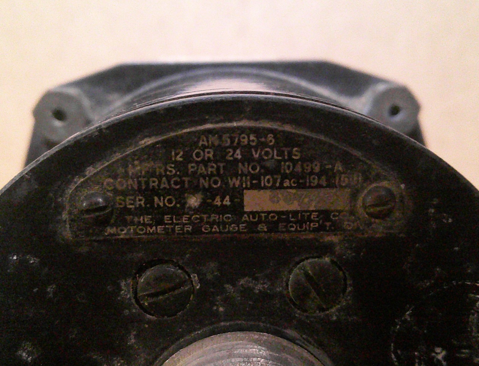 AIRCRAFT CYLINDER HEAD TEMP INDICATOR IN CELSIUS P/N 10499-A S/A AN5795-6