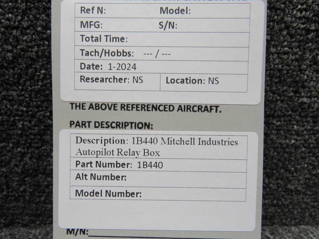 1B440 Mitchell Industries Autopilot Relay Box