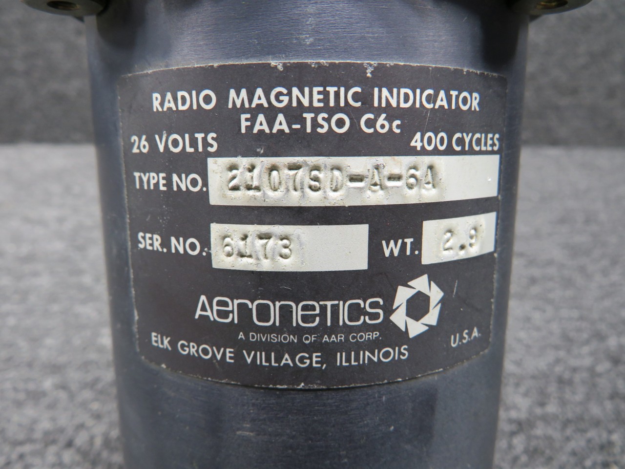 2107SD-A-6A Aeronetics Radio Magnetic Indicator