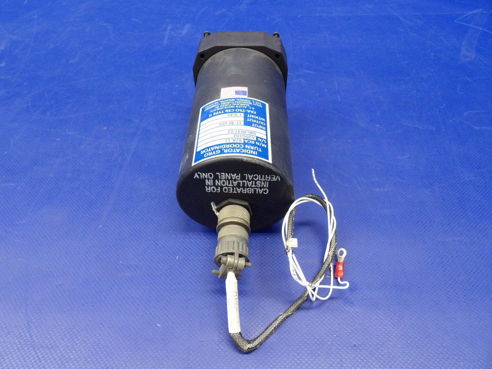 Diamond R.C. Allen Turn Coordinator 11-30V P/N RCA82A-11 TESTED (0626-1466)