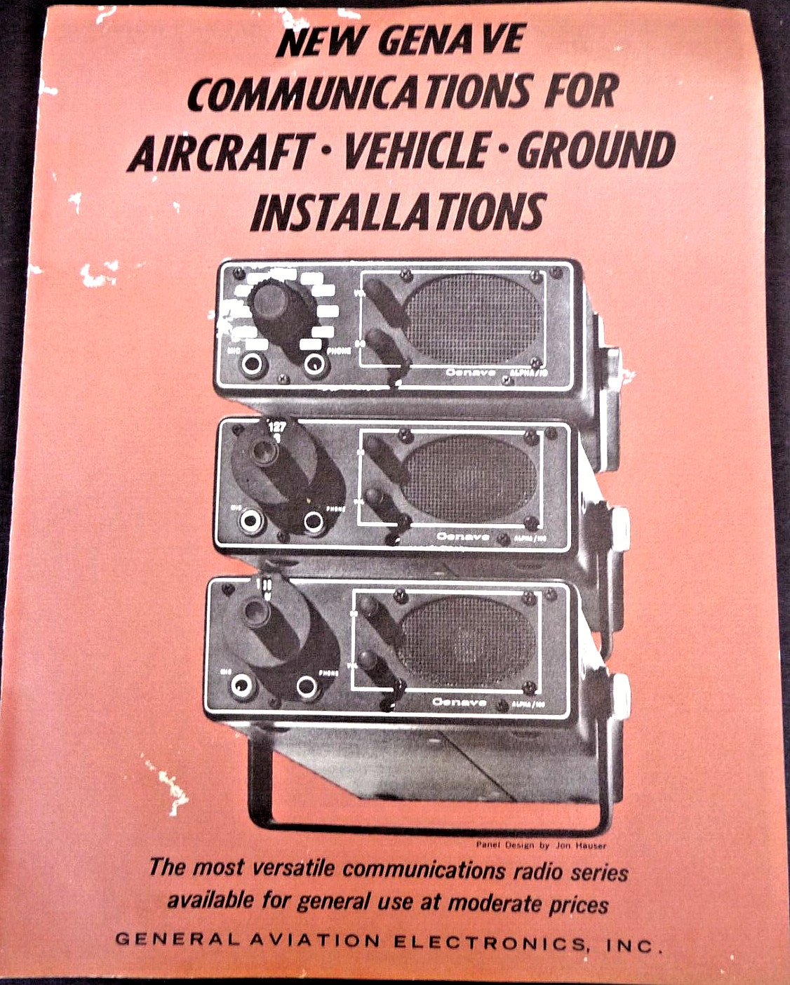 General Aviation Electronics Genave Communications Aircraft Vehicle Unicom Radio