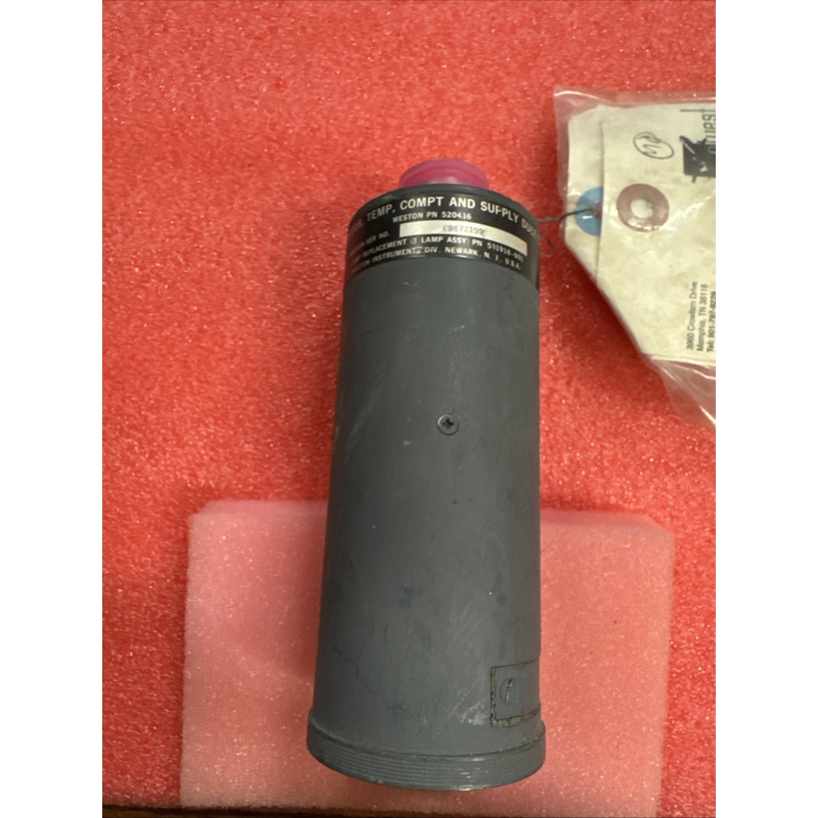 DC-10 Weston Compt & Supply Duct Indicator Gauge p/n: 520416 yb3/4