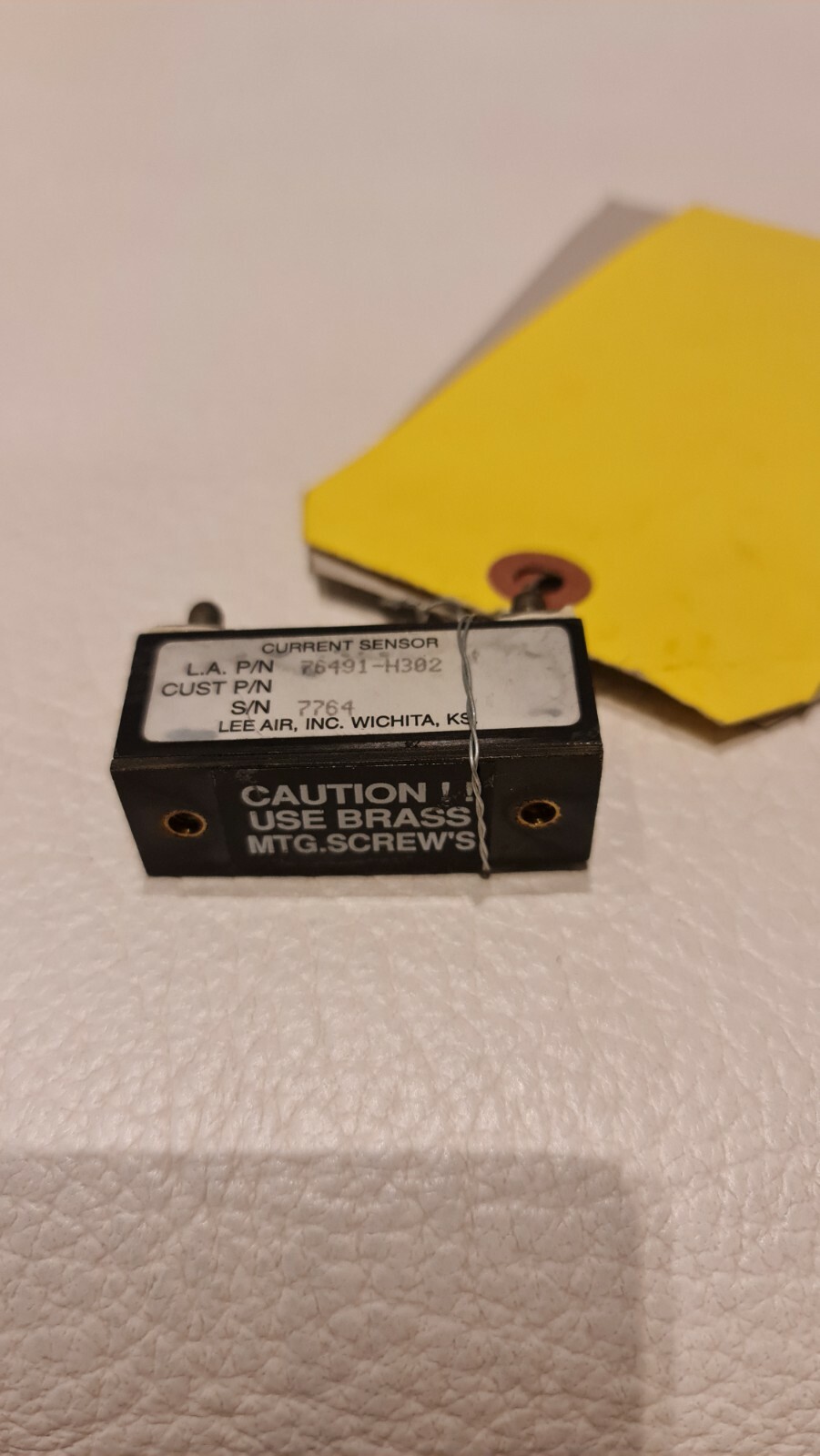 76491-H302 Current Sensor Beechjet 400 As Remove Yellow Tag used 30 day warranty