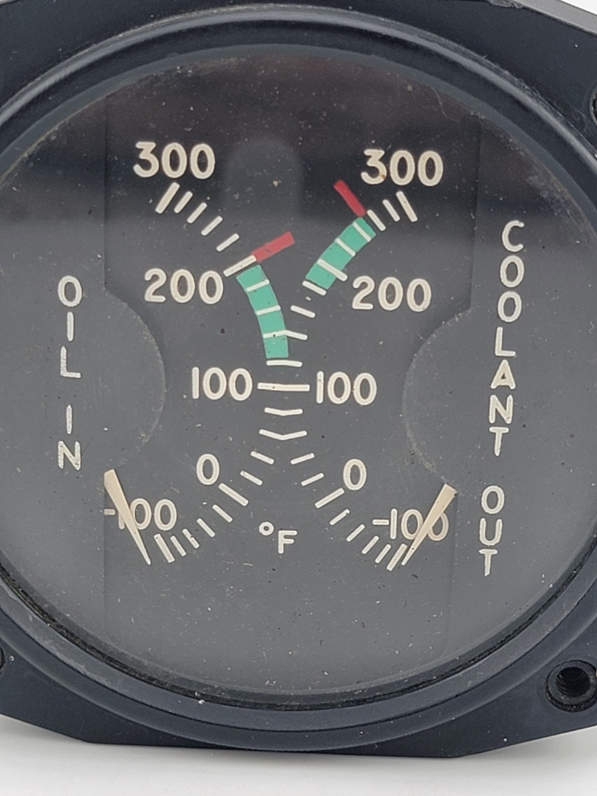 Vintage Unissued Type AN 5795-6 Dual Temperature Guage By Electric Auto Lite Co.