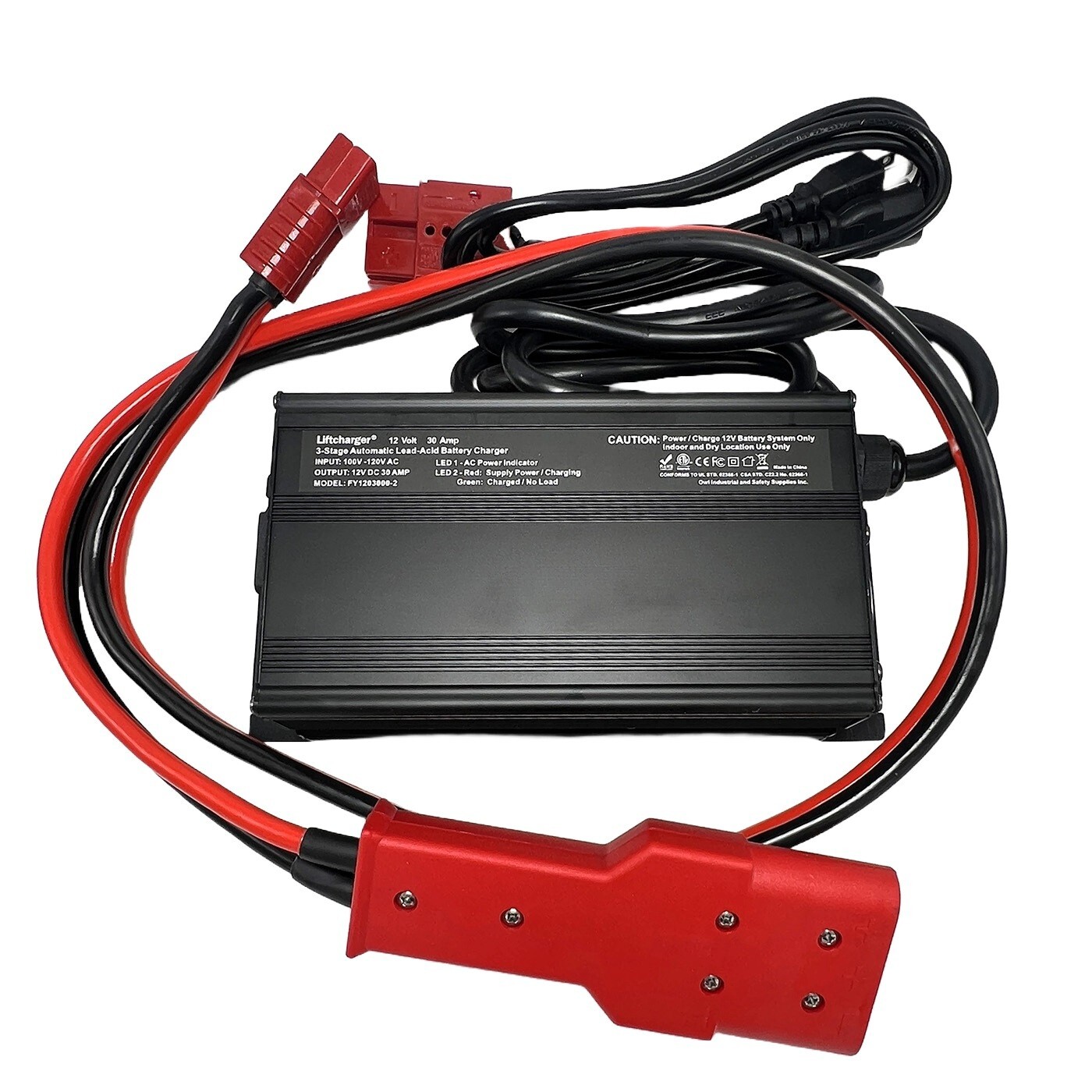 Aircraft Ground Power Supply and Charge,12 Volt 30 Amp w/ Cessna 3-Pin Oval Plug