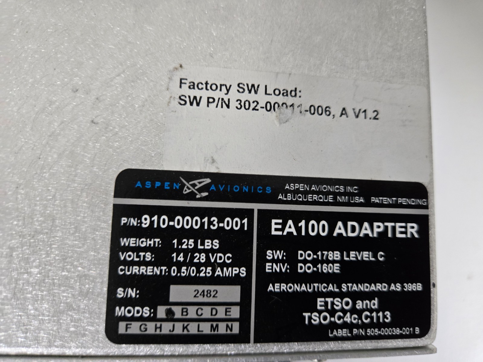 Aspen EFD1000, Autopilot Adapter, Configuration Module, Remote Sensor
