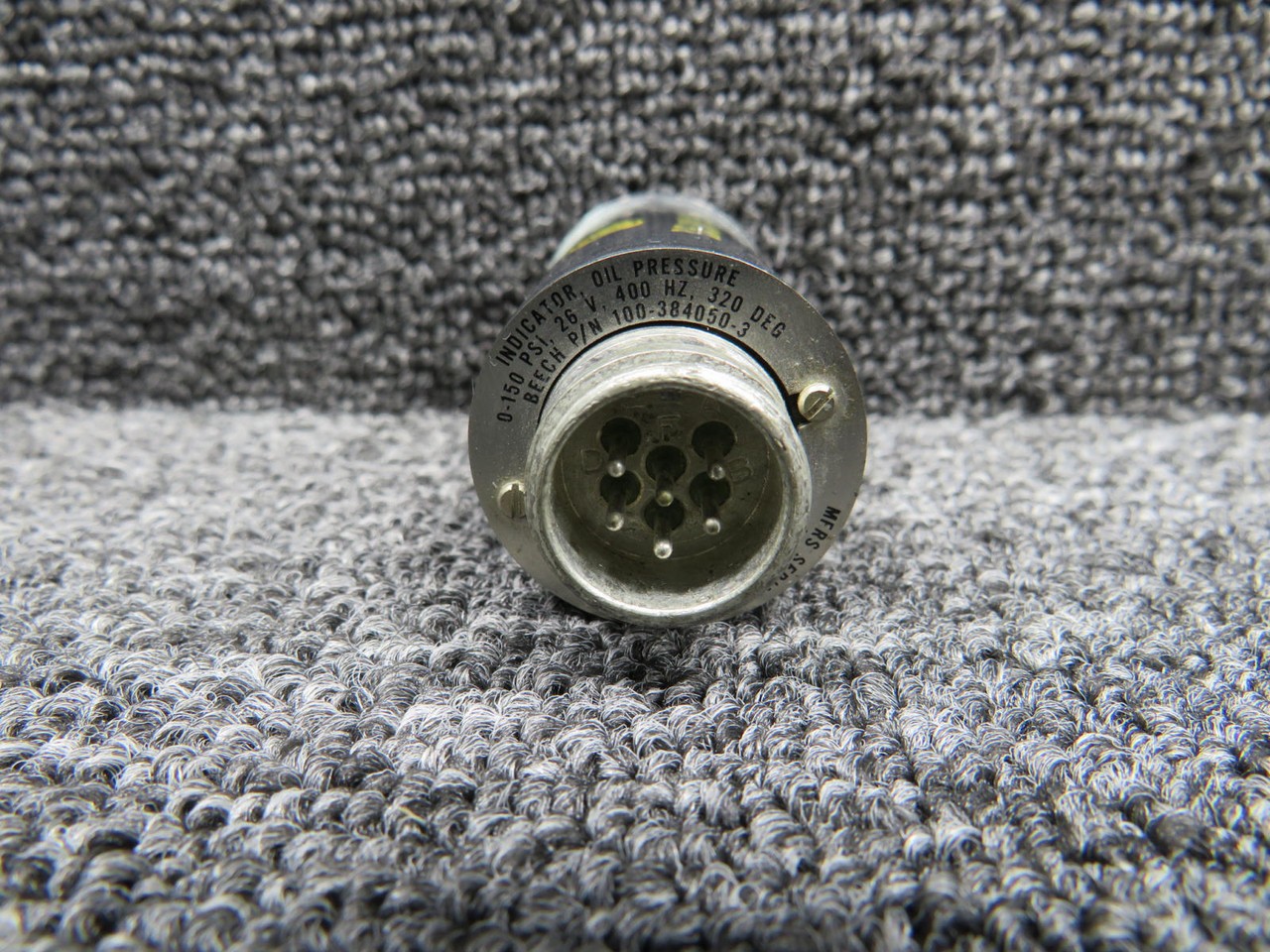 SR-94J (Alt:100-384050-3) U.S. Gauge Oil Pressure Indicator (26V)